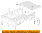 11519023 Gm Oem Pick Up Box Door Gas Cap Hatch Rivet