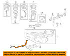 17521t2aa00 Honda Oem Accord Fuel Gas Tank Strap Right