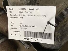 197-10007 Fuel Tank Turbo Vin C 8th Digit Awd Fits 17-20 Mkz 316118