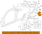 20802745 Gm Cadillac Oem Tank Filler Neck Tube Pipe