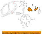 22943832 Gm Chevrolet Oem Tank Filler Neck Tube Pipe