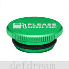 614134626601 Def Diesel Billet Aluminum Fuel Cap Magnetic Green