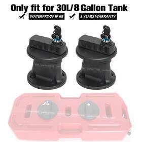 21002rsper Aaiwa 2pcs Fuel Can Mount Oil Mounting Lock Pack For 30l Tank Cans Jeep Atv 4wd