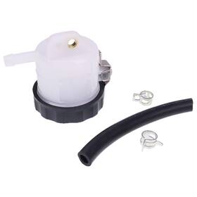 Aftermarket 607605741149 Pump Fluid Reservoir Tank With Bracket For Yzf R1 R6 05-16 Yamaha Suzuki Gsxr 01-13