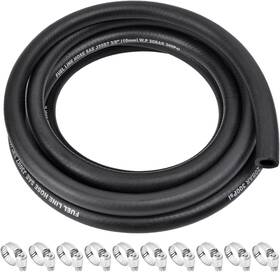 Al-25yg Allwin 3/16 Inch Id Fuel Line Hose - 10ft Marine Grade Id-10ft Black