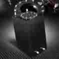 Alu-ft-b-bf-3g-bk Deep Stage Garage 3 Gallon Lightweight Black Coat Aluminum Gas Fuel Cell Tank 2 Sump Level Sender