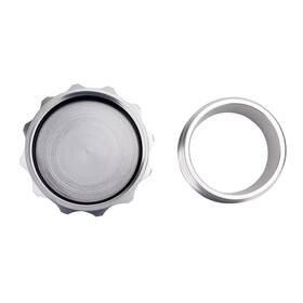 Cap020-2-silver Annx 2 Inch 50.8mm Aluminium Alloy Weld On Filler Neck And Cap Oil Fuel Water Tank Silver