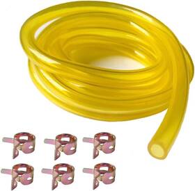 Anruijiadu 784848344242 6-feet-long Fuel Line Hose 1/4 Inch Id X 3/8 Od With Clamps For Yellow