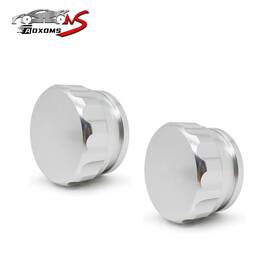 250430-1 Aoxoms 2pcs 1.5 Inch Silver Weld On Filler Neck And Cap Oil Fuel Water Tank Aluminium Alloy