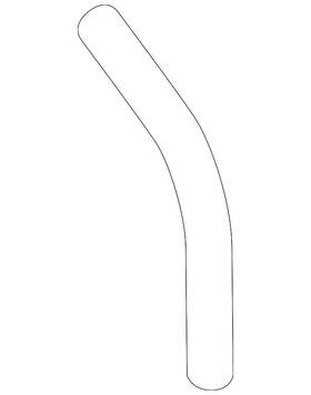 427-201-609 Audi Genuine Fuel Tank Filler Neck
