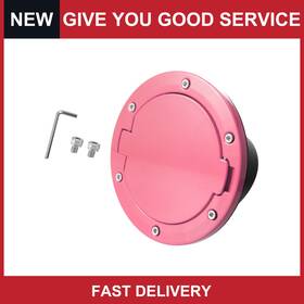 Automall Tech 726215610666 Pack Of 1 For Jeep Wrangler 2007-2017 Pink Gas Fuel Tank Cap Cover Locking