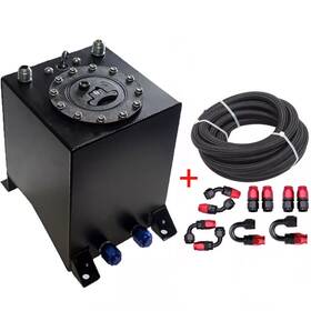 Racing672 Autopartszone-usa 2.5 Gallon Aluminum Fuel Cell Gas Tank Cap Level Sender With Nylon Line Kit