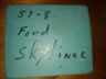 B7a-5128611-a Ford Fairlane Skyliner Retractable Hardtop Convertible Gas Tank Door