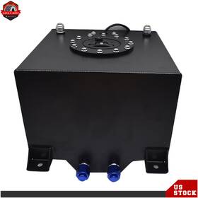 Ber195465 Berliii Black 5 Gallon Racing Drift Fuel Cell Surge Tank Can With Level Sender Universal