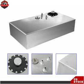 Ber251100 Berliii Aluminum 17 Gallon 64l Street Rod Race Fuel Cell Gas Tank With Cap And Level Sender