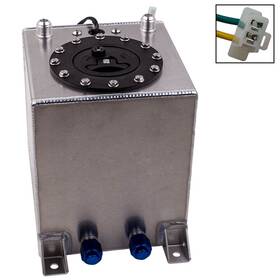 1opxyw Bfo 2.5 Gallon Universal Aluminum Racing Drift Fuel Cell Tank With Level Sender Sliver