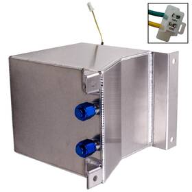 Bq3vce Bfo 8 Inch L X 8.25 W 10 H 2.5 Gallon Silver Aluminum Fuel Tank And Sending Unit