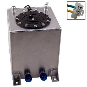 M3f205 Bfo Aluminum Racing Drift Fuel Cell Tank 9.5 Liter Level Sender 2.5 Gallon Sliver