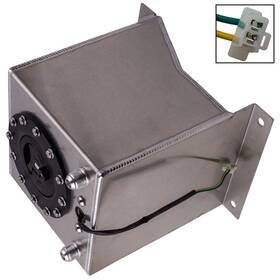 Qioxb5 Bfo 2.5 Gallon 9.5l Racing Drift Fuel Cell Surge Tank Can With Level Sender Sliver