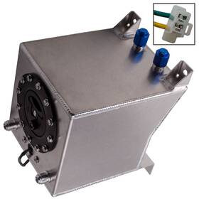 Vp864f Bfo 2.5 Gallon Universal Aluminum Racing Drift Fuel Cell Tank With Level Sender Sliver