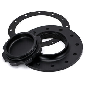 Lz-slfcc-01bk Billet Aluminum Fuel Cell Replacement Flush Bung 12 Bolt Surge Tank Cap Black