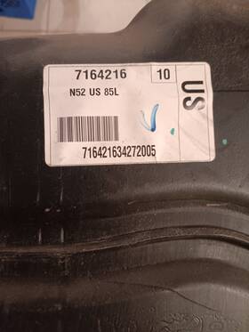 7164216 Bmw 2007-2014 X5 Fuel Tank Oem Plastic