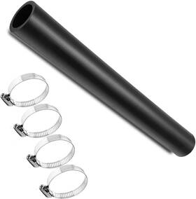 Brjjryru 752671513883 2 Inch Id Gasoline Fuel Filler Neck Hose With 4 Clamps - 15 7/8 Straight Gas Tank H