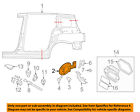 C51342410 Mazda Oem Side Door Gas Cap Hatch Right