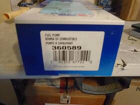 360589 Carquest 59-62 Ford Mercury Country Custom Galaxie Pickup Fuel Pump