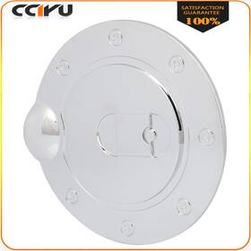 Ze943284816200601g Cciyu F-150 F150 Triple Chrome Gas Fuel Door Cover Fit For 16 15 Ford