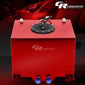 Crc-aluftt3rd Charismatic Racing Concepts 8 Gallon Red Coated Universal Racing/drifting Fuel Cell Gas Tank Level Sender