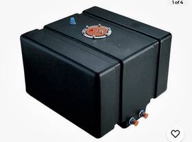 Crc-aluftt5rd Charismatic Racing Concepts Open Box 15.5 Gallon Red Coated Race/drifting Fuel Cell Gas Tank Level Sender