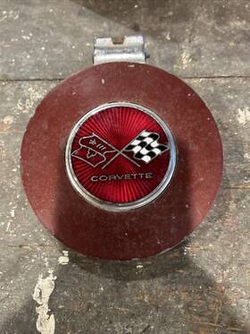 177.gm1z78 Chevrolet 1975 1976 Corvette C3 Gas Fuel Filler Door With Bezel