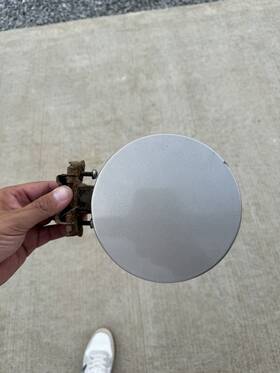 177.gm8597 Chevrolet Truck 1988-1998 Chevy Silverado 1500 Pickup Fuel Filler Door Gas Lid Pewter