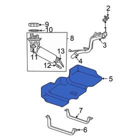 4809739am Chrysler Oe For Town And Country 2005-2007 Fuel Tank