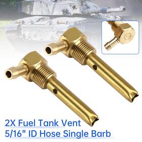 Fta-v-22 Darupsun 2x 5/16 Inch Id Hose Fuel Tank Vent 3/8 -18nptf Thread For Both Small And Large Tanks