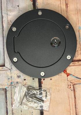 Ftc-009-bk Dna Motoring 09-16 Dodge Ram Fuel Gas Tank Door With Lock And Keys Black Coated