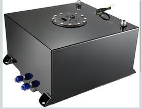 Hp57189 Evil Energy 10 Gallon Black Coated Aluminum Racing/drifting Fuel Cell Gas Tank Level Sender