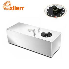 Exllerr-autoparts Sau-175 19 Gallon 72l Race Fuel Cell Gas Tank With Level Sender Top-feed Aluminum Silver