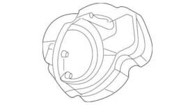 8s4z-5427936-a Ford Genuine Fuel Focus 2008-2011 Rear Filler Housing