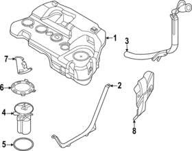 Nz6z-9002-c Ford Genuine Fuel Tank
