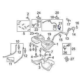 Br3z9275b Ford Oe For Mustang 2011-2014 Fuel Sender And Hanger Assembly