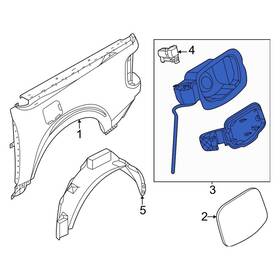 Nz6z6027936a Ford Oe For Maverick 2022-2024 Rear Fuel Filler Housing