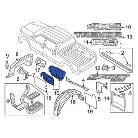 Pc3z2827936a Ford Oe For F-350 Super Duty 23-24 Rear Fuel Filler Neck Mount Plate