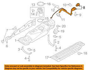 Fl3z9034b Ford Oem 15-20 F-150 Fuel System Components-filler Pipe