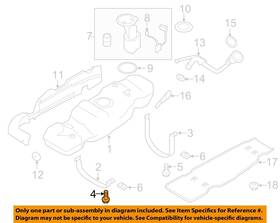 W710428s439 Ford Oem 09-14 F-150 Fuel System Components-support Strap Bolt