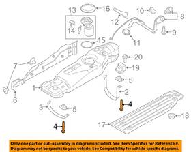 W718578s439 Ford Oem 15-23 F-150 Fuel System Components-support Strap Bolt