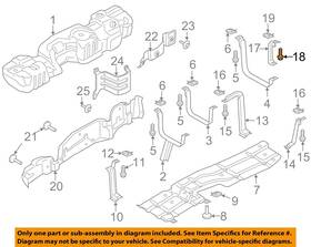 W718865s439 Ford Oem 17-22 F-250 Super Duty-support Strap Bolt