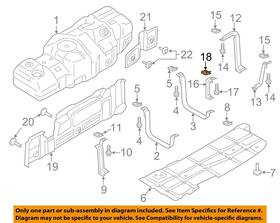 W718908s439 Ford Oem 17-22 F-250 Super Duty-support Strap Nut