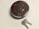G-84 Stant Nos Vintage Chrome Locking Gas Cap Swiveled Keyhole Cover